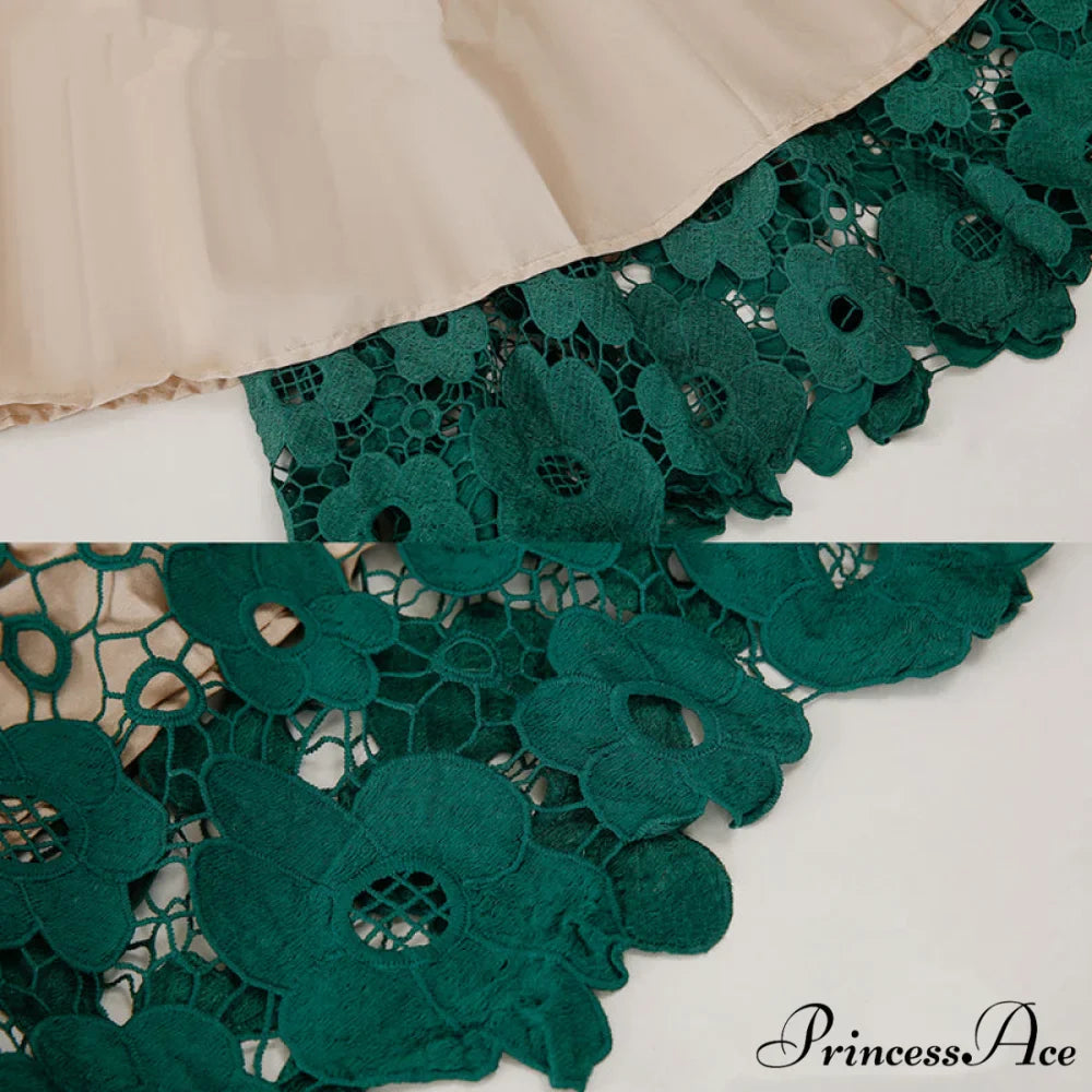 Elegant Flower Hollow Out Lace Skirts