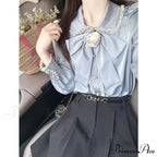 Elegant Lace Lolita Sophisticated Long Sleeve Blouse