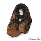 Elegant Lightweight Stylish Fall Winter Color Matching Thick Long Wide Thermal Scarf
