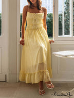 Elegant Off-Shoulder Stylish Strap Patchwork Dress