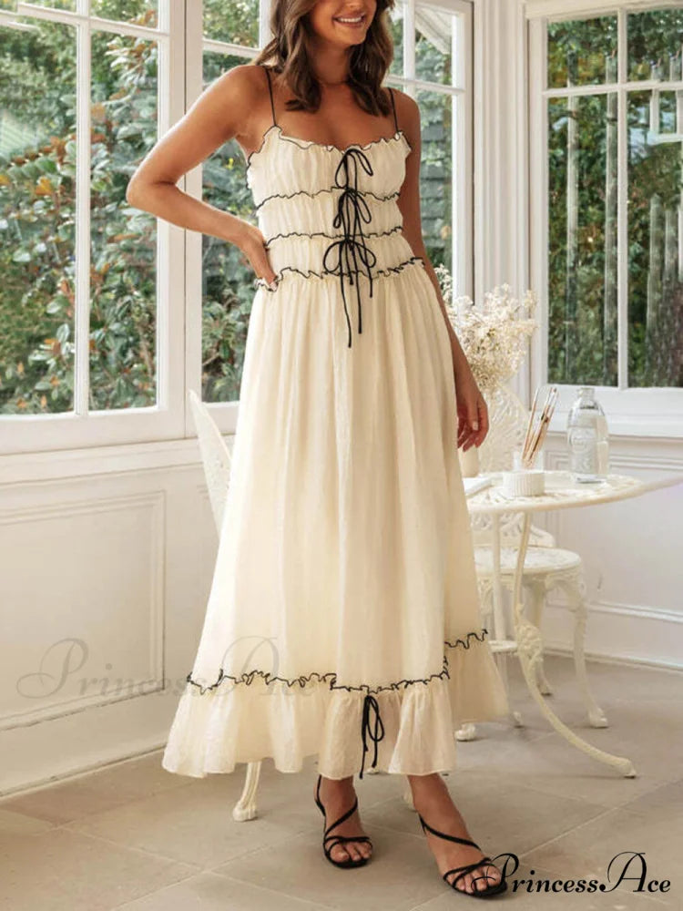 Elegant Off-Shoulder Stylish Strap Patchwork Dress