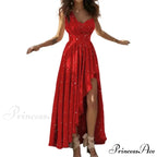 Elegant Red Cocktail Graduation Bridesmaid Formal Christmas Party Dress