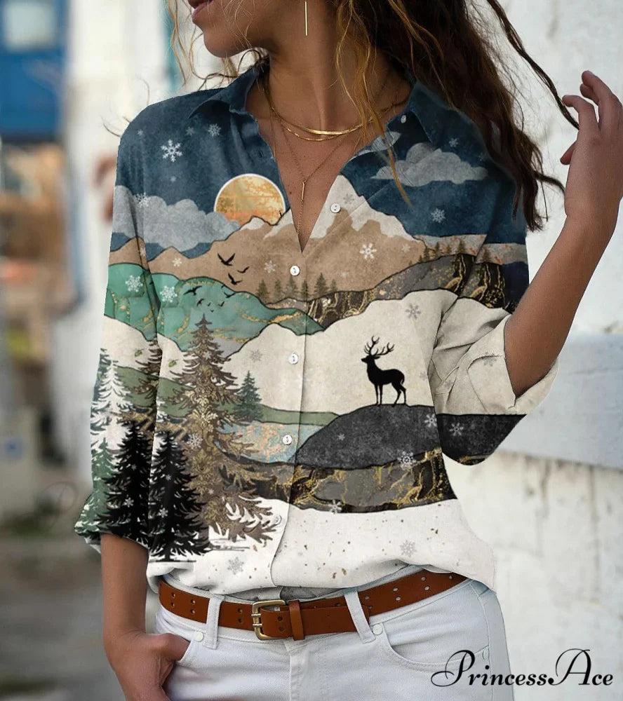 Elegant Shirts Fashion Long Sleeve Blouse