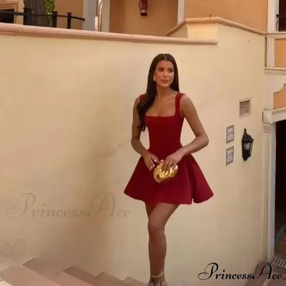 Elegant Slim Sleeveless Sexy Chic Christmas Party Dress