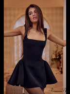 Elegant Slim Sleeveless Sexy Chic Christmas Party Dress