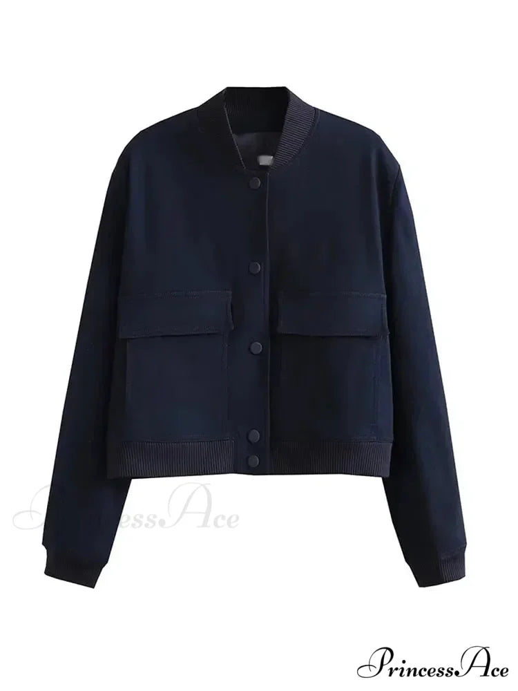 Elegant Solid Single-breasted Motorcycle Chic Long Sleeves With Pocket Autumn Stylish Coat