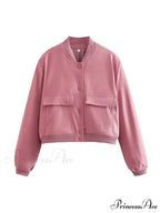 Elegant Solid Single-breasted Motorcycle Chic Long Sleeves With Pocket Autumn Stylish Coat