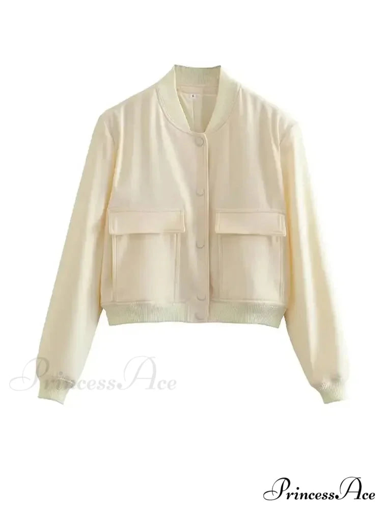 Elegant Solid Single-breasted Motorcycle Chic Long Sleeves With Pocket Autumn Stylish Coat