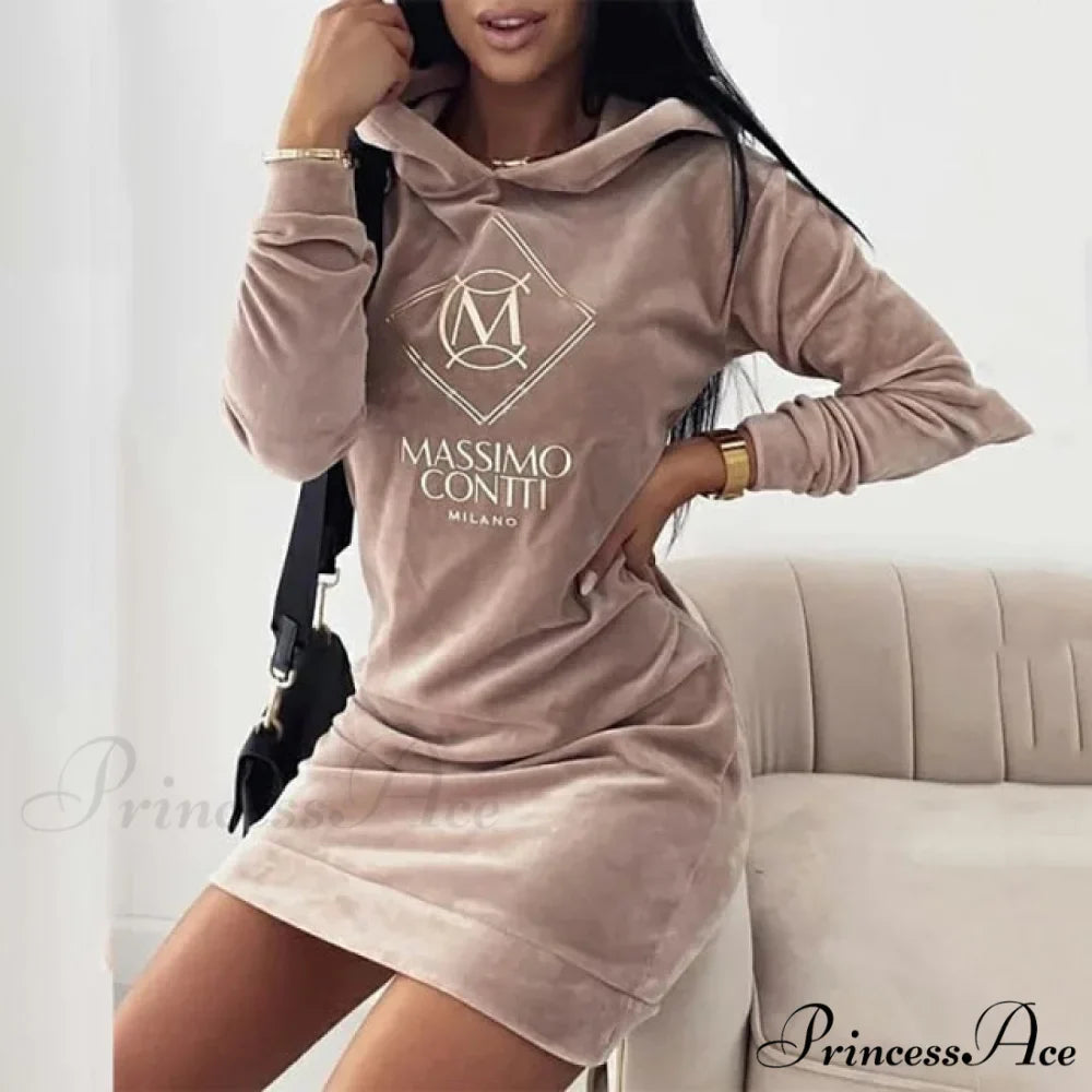 Elegant Velvet Women Mini Dress