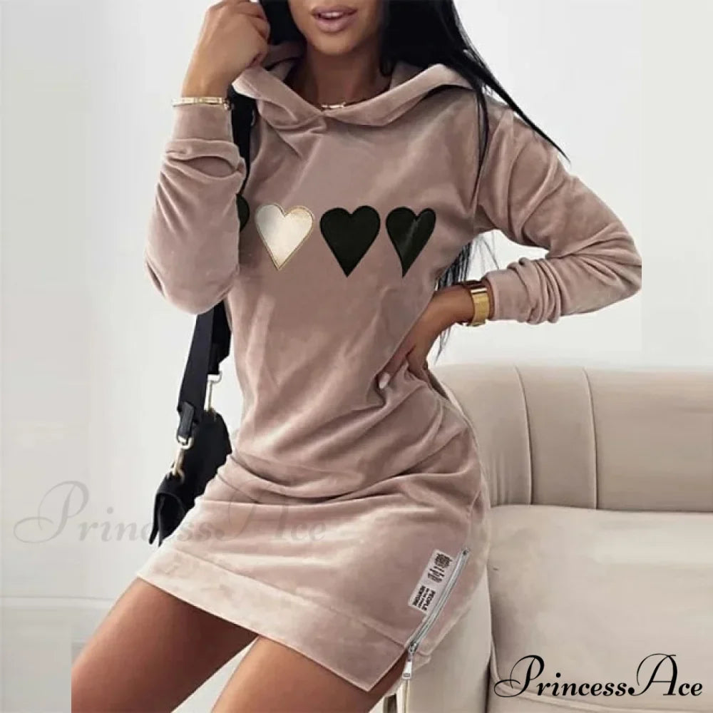 Elegant Velvet Women Mini Dress