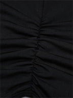 Elegant Women Mesh See Through Sleeve O-Neck Waist Hollow Out Tie-up Cocktail Spring Autumn Vestidos