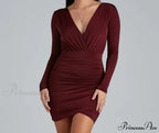 Elevated Basic Stylish Ruched Mini Dress