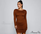 Elevated Chic Stylish Ruched Mini Dress