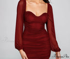 Elevated Glam Stylish Ruched Mini Dress