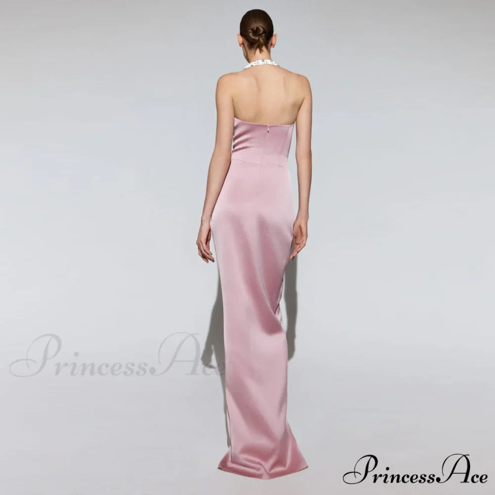 Ella Cowl Stylish Neck Satin Dress