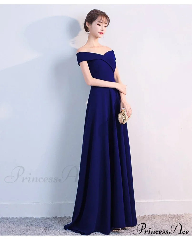 Ella Elegant off-the-shoulder gown