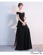 Ella Elegant off-the-shoulder gown