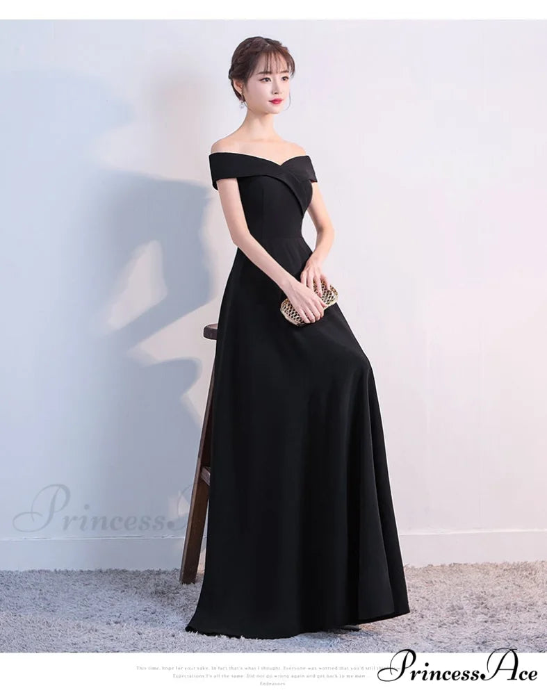 Ella Elegant off-the-shoulder gown