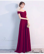 Ella Elegant off-the-shoulder gown