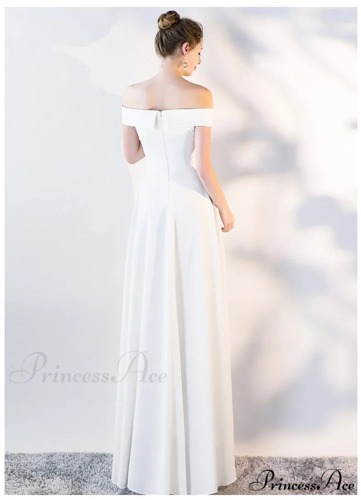 Ella Elegant off-the-shoulder gown