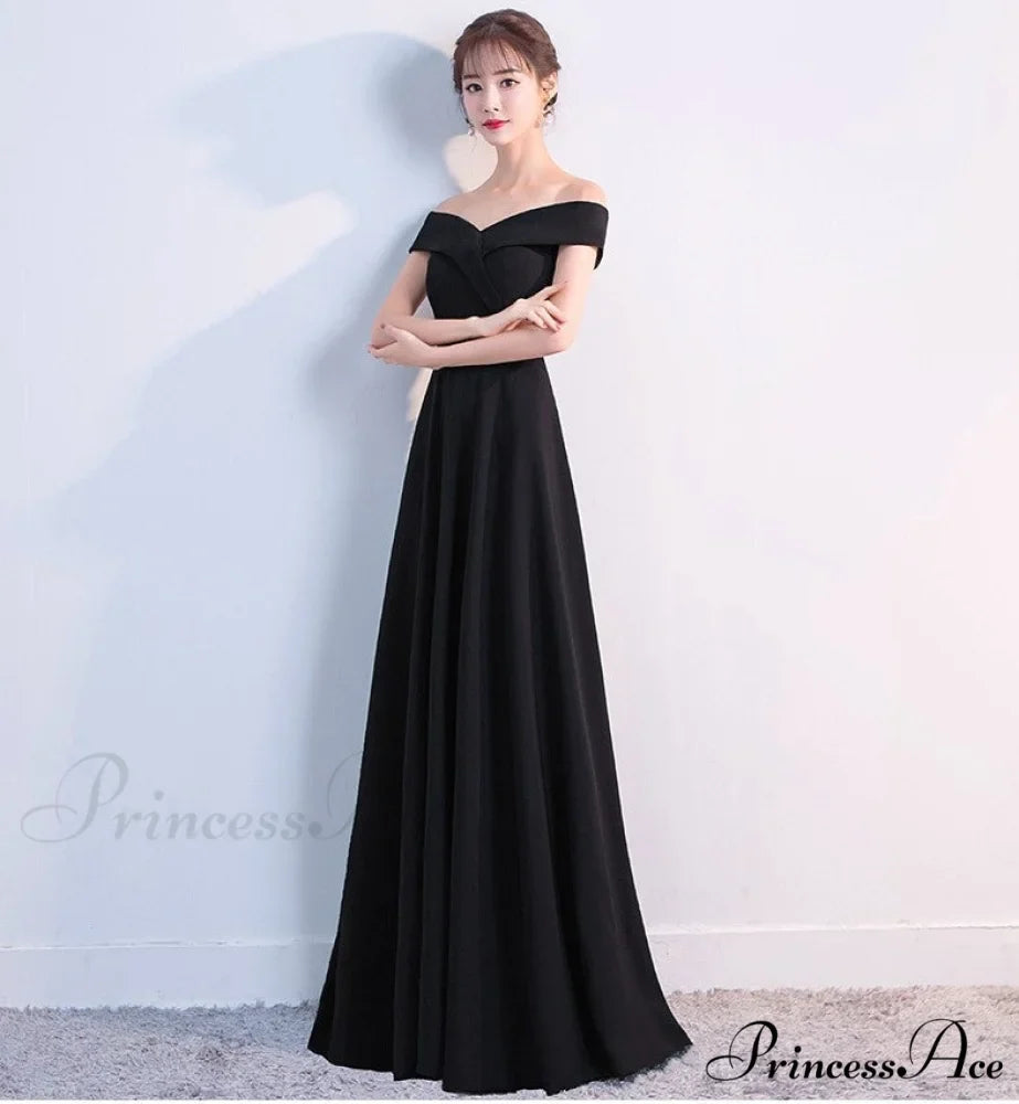 Ella Elegant off-the-shoulder gown