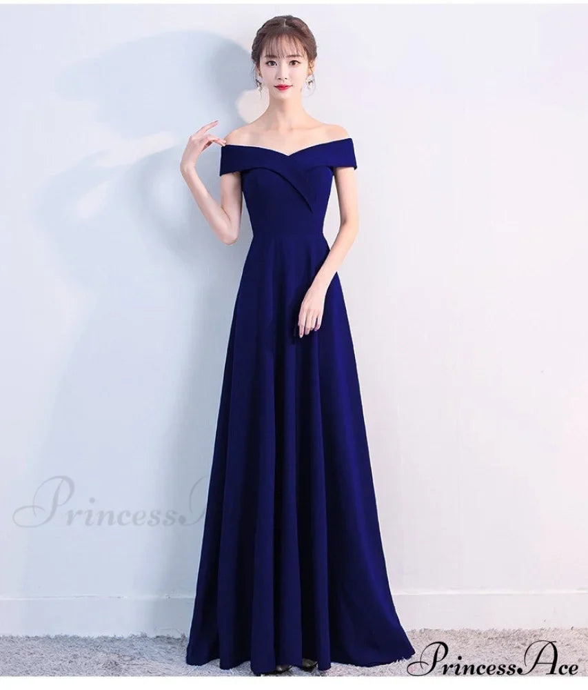 Ella Elegant off-the-shoulder gown