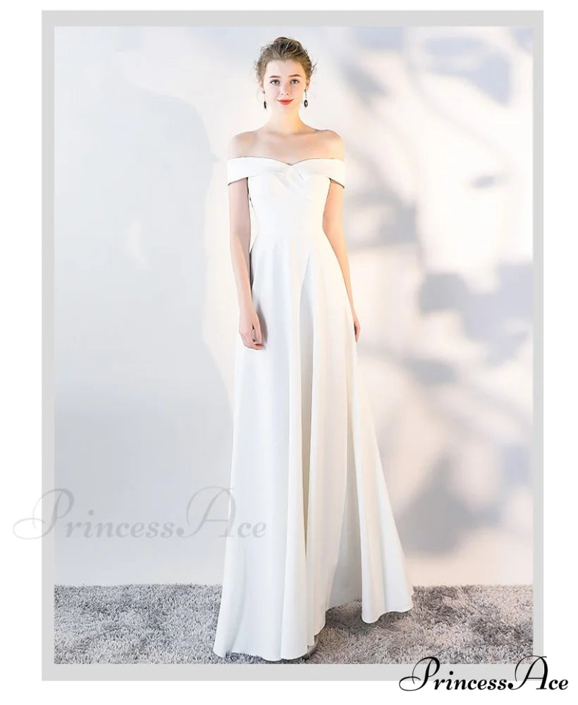 Ella Elegant off-the-shoulder gown