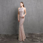 Ella halterneck Stylish sequined formal dress