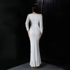 Ella long-sleeve sequined Charming formal fishtail dress