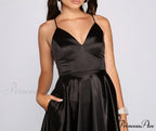 Ellery Formal Satin Charming And Lace Party Dress