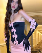 Embellished Bandage Dress for Evening Celebration