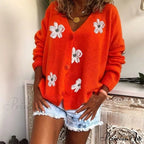 Embroidered Flowered Cardigan