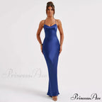 Emilia Draped Stylish Satin Gown
