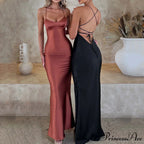 Emilia Draped Stylish Satin Gown