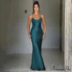 Emilia Draped Stylish Satin Gown