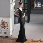 Emily Mermaid Sequin Charming Sleeveless Prom Dress