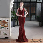 Emily Mermaid Sequin Charming Sleeveless Prom Dress