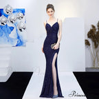 Emma sequined Stylish Formal slit dress