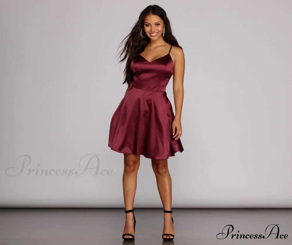 Emme Satin Stylish Party Dress