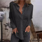 Empty Cotton Flower Stitching Extended Sleeve Boho Blouse