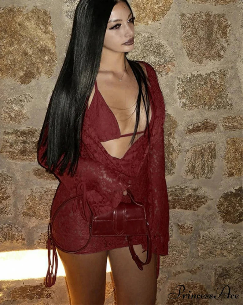 Empty Long Sleeve Mini Dress