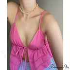 Empty-Out Fasten-Up Crop Top