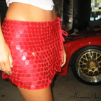 Empty Out Glittery Sequined Skirt