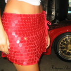 Empty Out Glittery Sequined Skirt