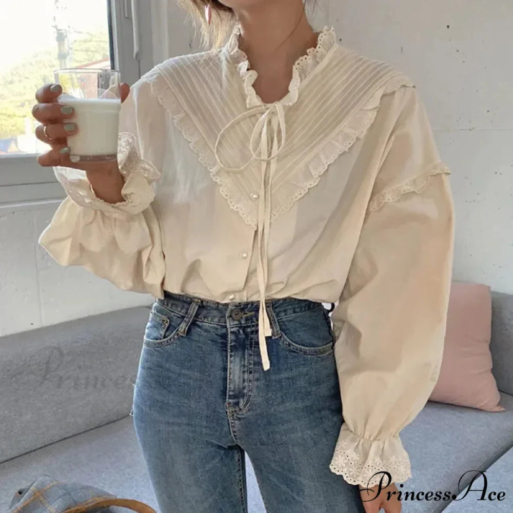 Empty Out Sophisticated Informal Blouse Women Blouses