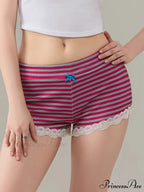 Enchanting Bow Lace Trim Brief