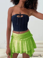 Enchanting Grunge Tiered Frill Skirt