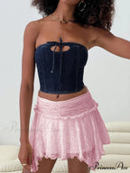 Enchanting Grunge Tiered Frill Skirt