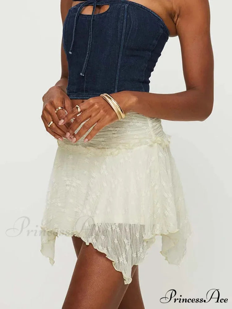 Enchanting Grunge Tiered Frill Skirt