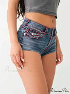 Enlightened Pocket Stitched Denim Short